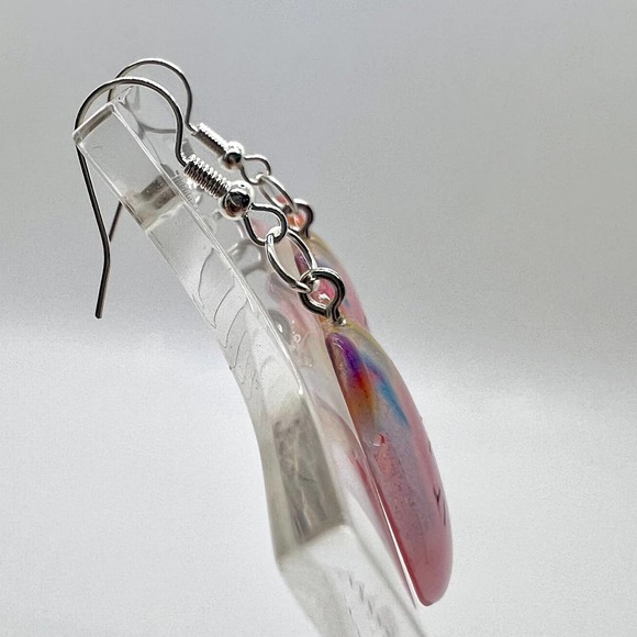 Cat Earrings - Glitter Earrings - Pastel Earrings - Kitty Cat Earrings - Picture 3 of 10